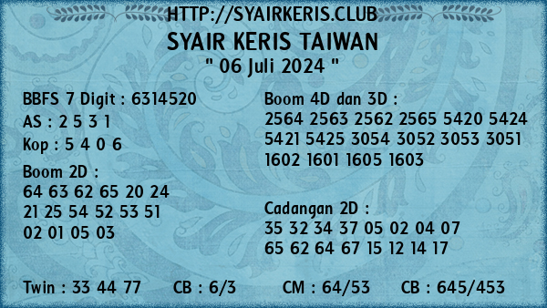 Prediksi Taiwan